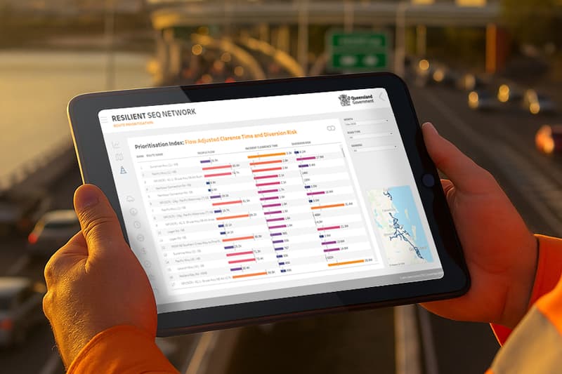 Department of Transport and Main Roads (Queensland): SEQ corridor prioritisation, automated on Snowflake and Tableau